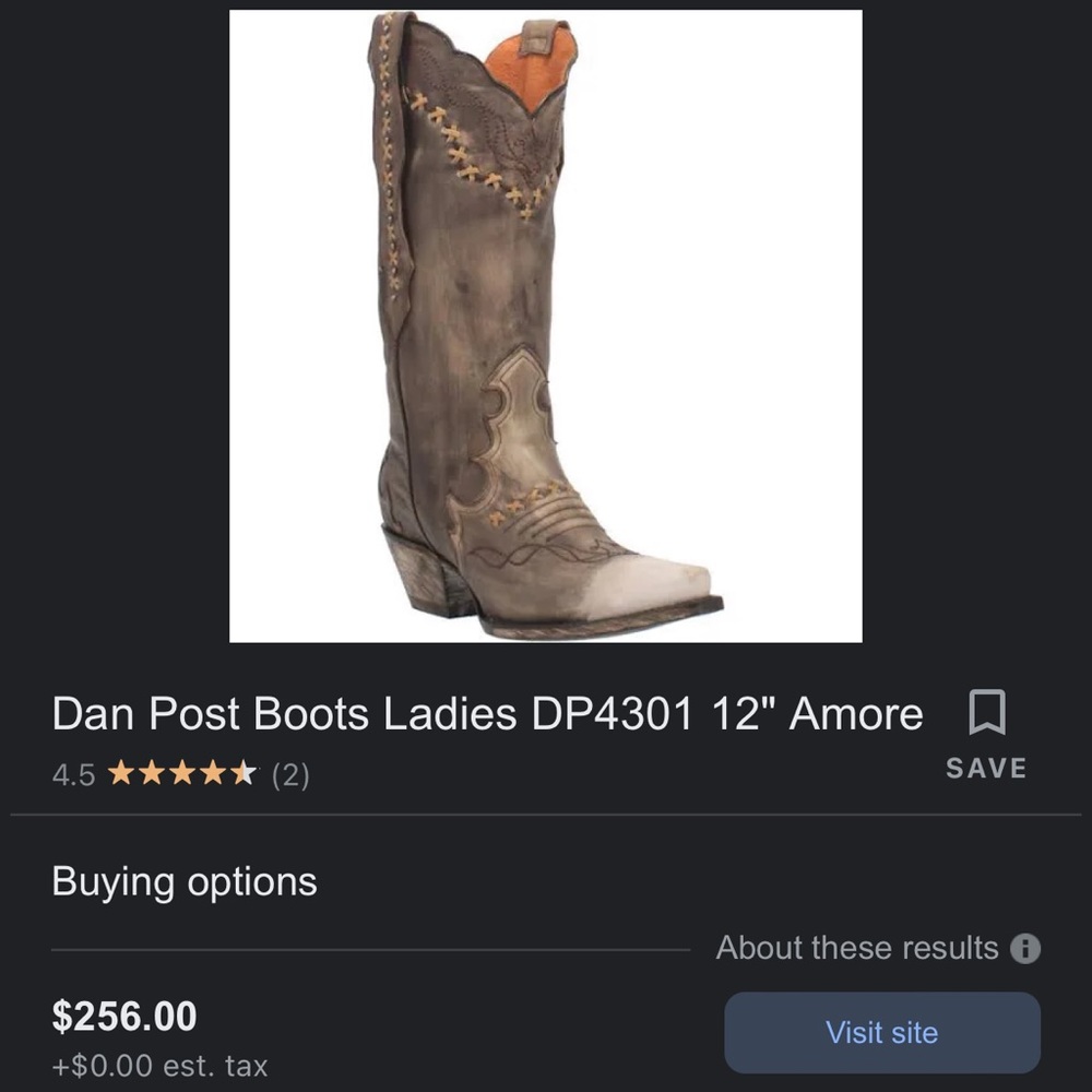 Dan post alligator women’s cowgirl boots size 7